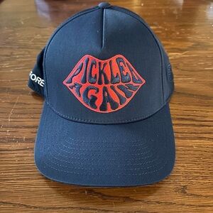 G/Fore Pickled Again Snapback Hat Navy Blue Red Pickleball Cap Performance Golf